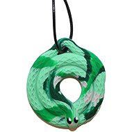 Jellystone Designs Calming Pendant Snake Green - Baby Teether