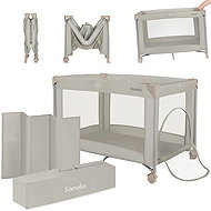 Lionelo Amelie Beige Sand - Travel Bed