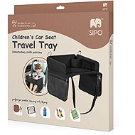 Sipo Folding car table with tablet pocket, black - Car Activity Center