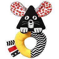 BabyOno Hanging Toy Mouse - Baby Rattle