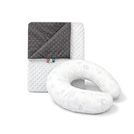 COSING Set Minky blanket + neck warmer Mini forest white - Travel Pillow