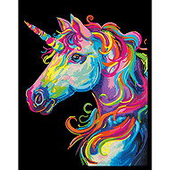 Diamond Dotz Neon Jednorožec - Diamond Painting