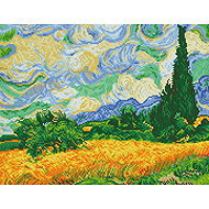 Diamond Dotz Pšeničná pole (Van Gogh) - Diamond Painting