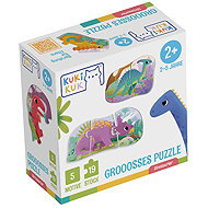 KukiKuk Véééliké puzzle Dinosauři - Jigsaw Puzzle