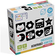 KukiKuk Véééliké kontrastní kartičky pro miminka - Baby Toy