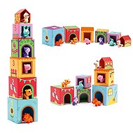 Djeco Animal houses - Stacking Pyramid