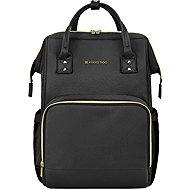 KikkaBoo Siena Black & Gold - Nappy Changing Bag