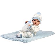 Llorens 63509 New Born chlapeček - realistické miminko s celovinylovým tělem - 35 cm - Doll