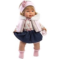 Llorens 42170 Carla - realistická se zvuky a měkkým látkovým tělem - 42 cm - Doll