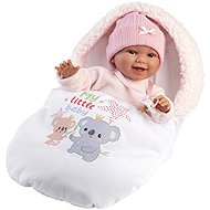 Llorens 63806 New Born - realistické miminko se zvuky a měkkým látkovým tělem - 38 cm - Doll