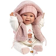Llorens 63814 New Born - realistické miminko se zvuky a měkkým látkovým tělem - 38 cm - Doll