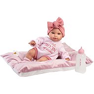 Llorens 63808 New Born - realistické miminko se zvuky a měkkým látkovým tělem - 38 cm - Doll