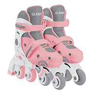 Globber First Inline Skates 2-in-1, size 26–29, Pastel Pink - Roller Skates