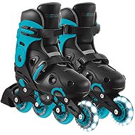Globber Inline Go Skates with Light-Up Front Wheel Black/Blue - Roller Skates
