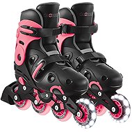 Globber Inline Go Skates with Light-Up Front Wheel Black/Pink - Roller Skates