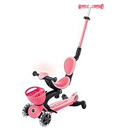 Globber Go Up Baby Lights with Seat 3-in-1 Coral Pink - Children's Scooter