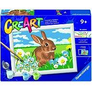 Ravensburger 120232445 CreArt Cute Bunny - Painting by Numbers