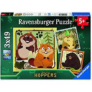 Ravensburger 120043621 Disney Pixar: Na skok do divočiny 3 × 49 dílků - Jigsaw Puzzle