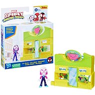 Spider-Man Spidey and his Amazing Friends Cityblocks Market Ghost Spider - Game Set