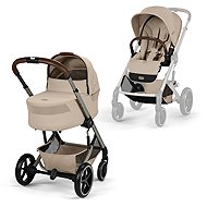 Cybex Balios S Lux TPE with S Lux Carry Cot Almond Beige - Baby Buggy