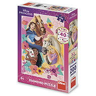Dino Princezny se zvířátky diamond - Jigsaw Puzzle