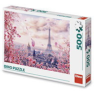 Dino Eiffelovka v růžovém - Jigsaw Puzzle