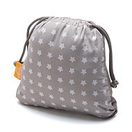 BabyToLove Nomade Fabric Travel Chair with Backrest Cover – White Stars - Children's Seat