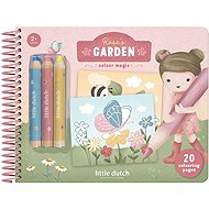 Little Dutch Colouring Book with Crayons Garden Rosa - Colouring Book