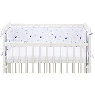 Fillikid Cot Bumper for Co-Sleeper stars white/blue 175 × 26cm - Crib Bumper