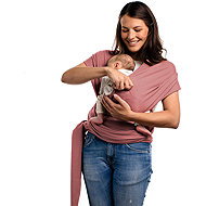 Boba Wrap Elastic Baby Wrap for Newborns (up to 15kg) Dusty Rose - Baby carrier wrap