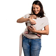 Boba Wrap Elastic Baby Carrier Sling (up to 15kg) organic beige - Baby carrier wrap