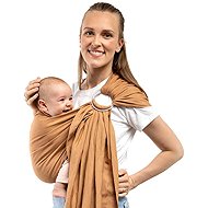 Boba Ring Sling Linen Ring Sling and Carrier (3.2–16kg) Brown - Baby carrier wrap