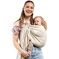 Boba Ring Sling Linen Ring Sling and Baby Carrier (3.2–16kg) – Beige - Baby carrier wrap