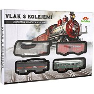Teddies Train and 3 Carriages with Tracks - Train Set