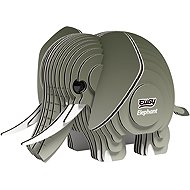 Eugy Elephant 3D Cardboard Puzzle - 3D Puzzle