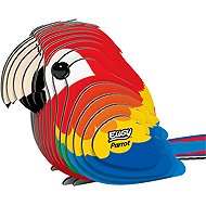 Eugy Parrot 3D Cardboard Model Kit - 3D Puzzle