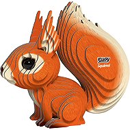 Eugy Squirrel 3D Cardboard Model Kit - 3D Puzzle