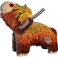 Eugy Highland Cow 3D Cardboard Puzzle - 3D Puzzle