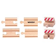 Woody Příslušenství k dráze - Propojovací koleje a zarážky 6 ks - Rail Set Accessory