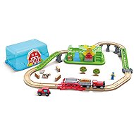 Woody Hape Vláčkodráha v boxu - Vlak v přírodě - Train Set