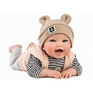 Guca 10276MB Oliver – zátěžové realistické miminko se zvuky a měkkým látkovým tělem – 42 cm - Doll