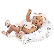 Guca 821 New Born holčička - realistické miminko s celovinylovým tělem - 42 cm - Doll