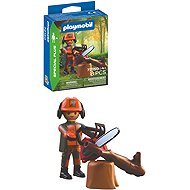 Playmobil 72150 Lumberjack with Chainsaw - Figure and Accessory Set