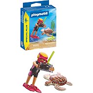 Playmobil 72151 Potápěčka s želvou - Figure and Accessory Set