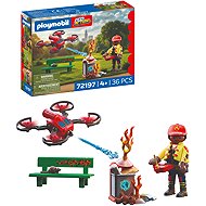 Playmobil 72197 Hasičský hasicí dron - Figure and Accessory Set