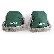 Zopa Fluffy Winter Gloves Lake Green - Pushchair Gloves