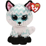TY Boos Atlas, 24 cm, Fox with Turquoise Pattern - Soft Toy
