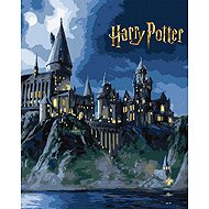 Ideyka Harry Potter Hogwarts at Night 40 × 50cm Metallic - Painting by Numbers