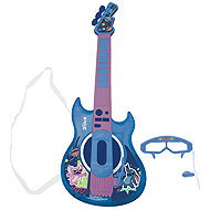 Lexibook Stitch Electronic Light-Up Guitar + Glasses with Microphone - Guitar for Kids