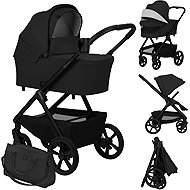 Lionelo Carmine 2-in-1 Black Onyx - Baby Buggy